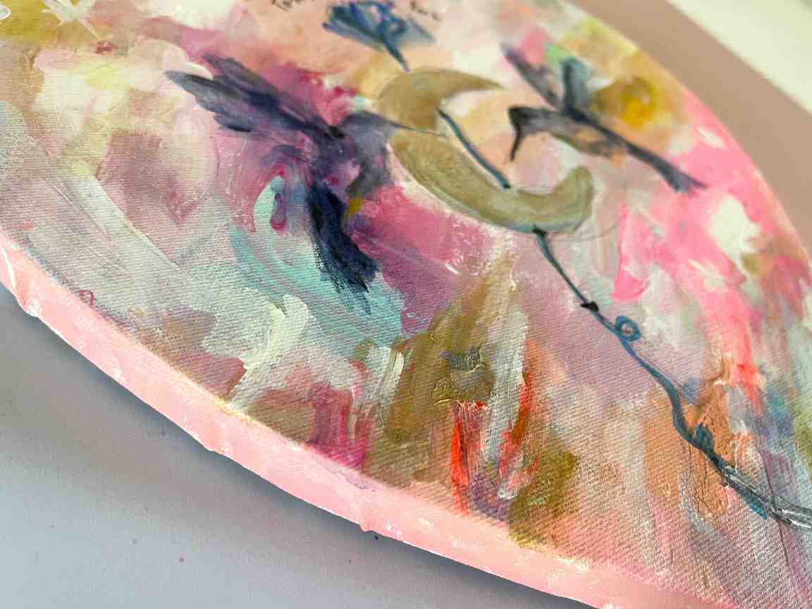 LIENZO CORAZÓN EN ACRÍLICO 4 LIENZO CORAZÓN EN ACRÍLICO - Imagen 4