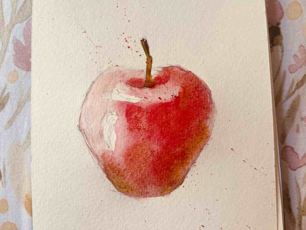 Cómo dibujar una manzana
