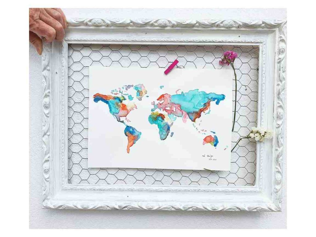 Cómo enmarcar acuarelas (consejitos breves) 15 skjdalksd