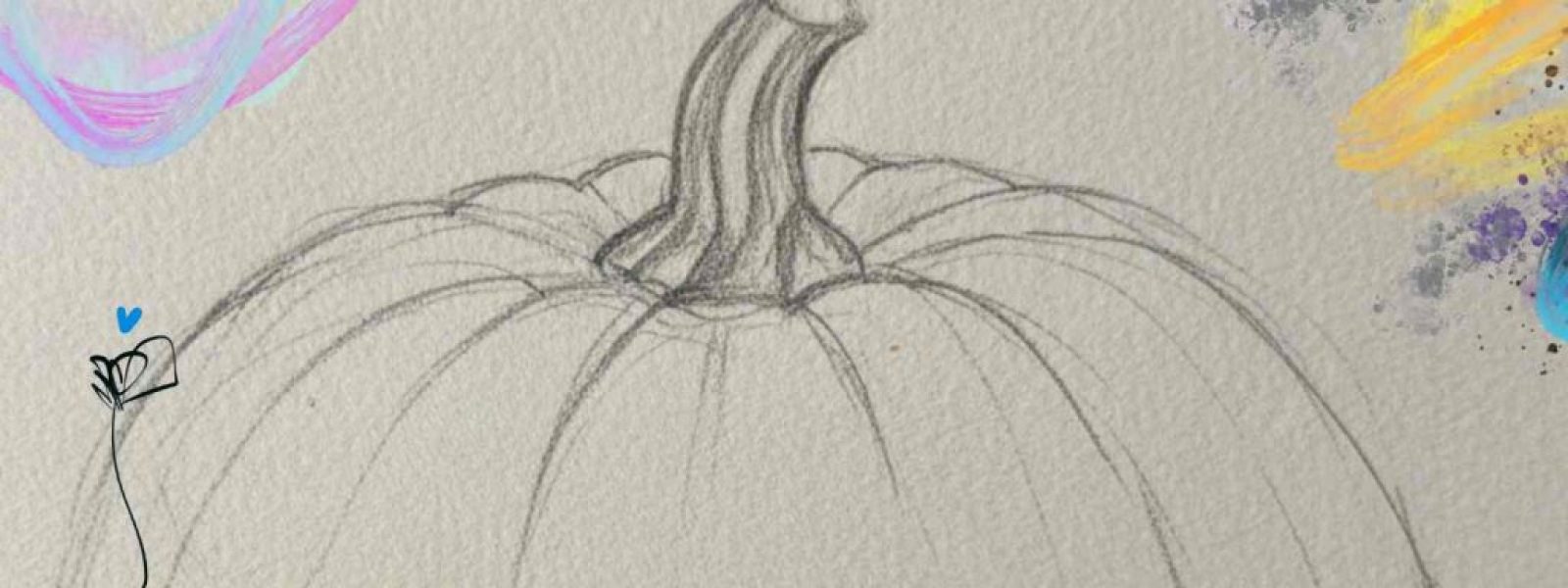 Cómo pintar una calabaza de Halloween en acuarela: tutorial fácil en 4 pasos