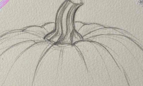Cómo pintar una calabaza de Halloween en acuarela